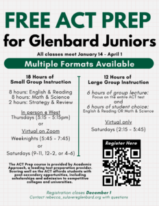 FREE ACT PREP for Glenbard Juniors